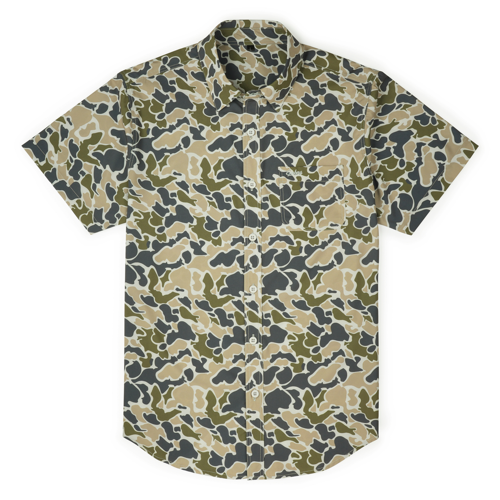 Performance Button Up - Marsh Duck